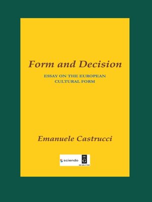 cover image of FORM AND DECISION